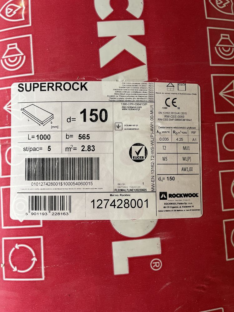 Wełna mineralna rockwool
