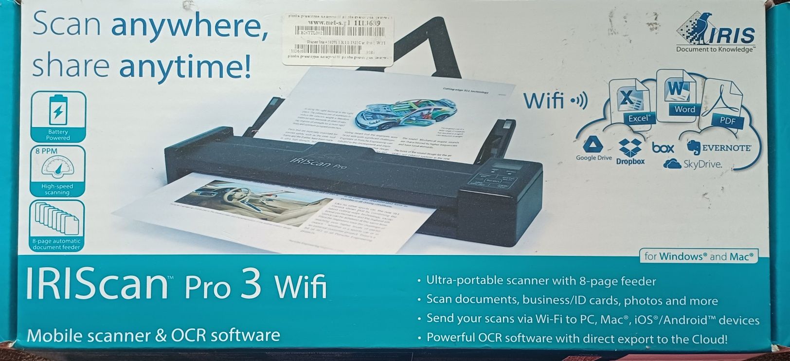 IRIScan Pro 3 WiFi NOWY