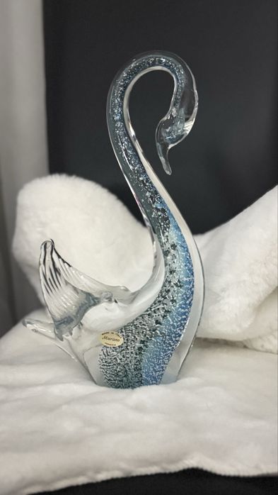 Лебедь. Клоун.Муранское стекло.