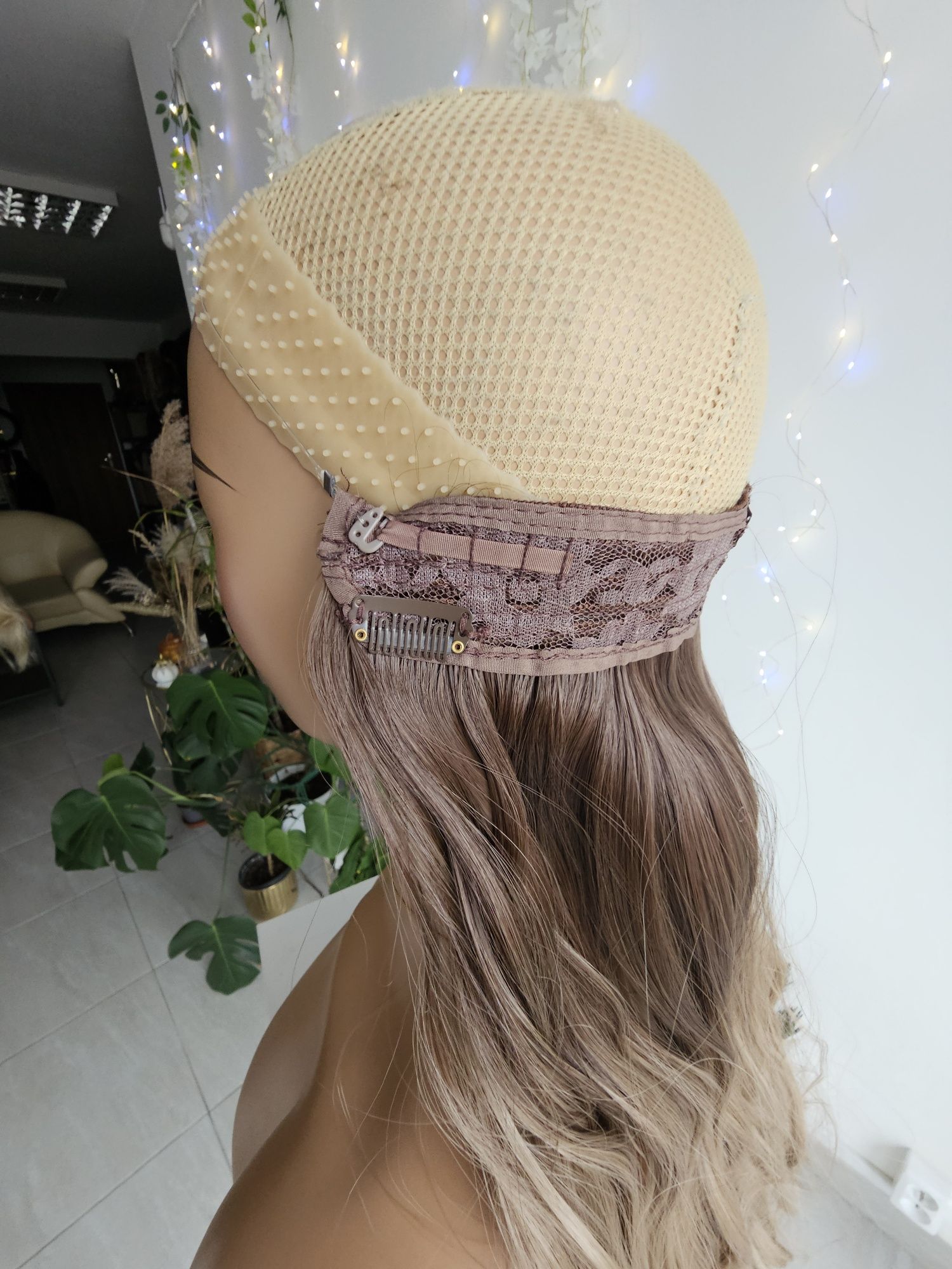 Przedłużenie włosów flip in clip in ombre blond 52cm naturalny efekt