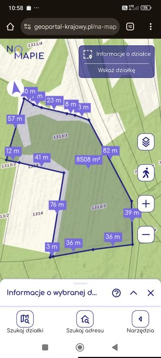 Działka z lasem 0.85