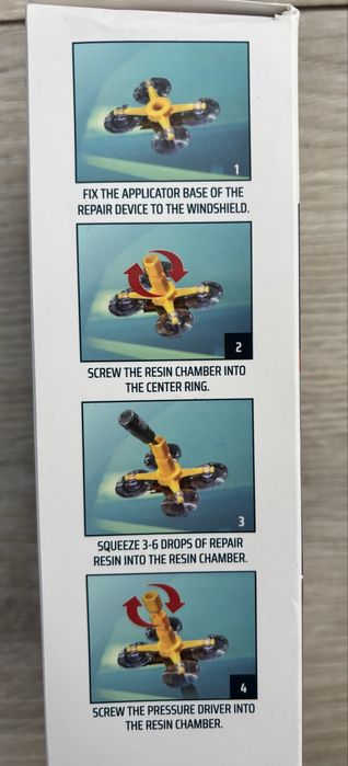 Zestaw Naprawczy Do Szyby samochodowej klej