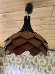Lampa wisząca czarno brazowa
