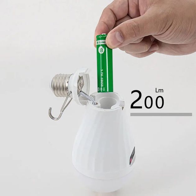 ‼️Аварійна‼️ Акумуляторна лампочка 15/20/30W. Працює без світла!