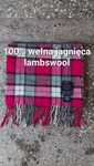 szalik wełniany 100% wełna jagnięca lambswool wool gant kratka krata