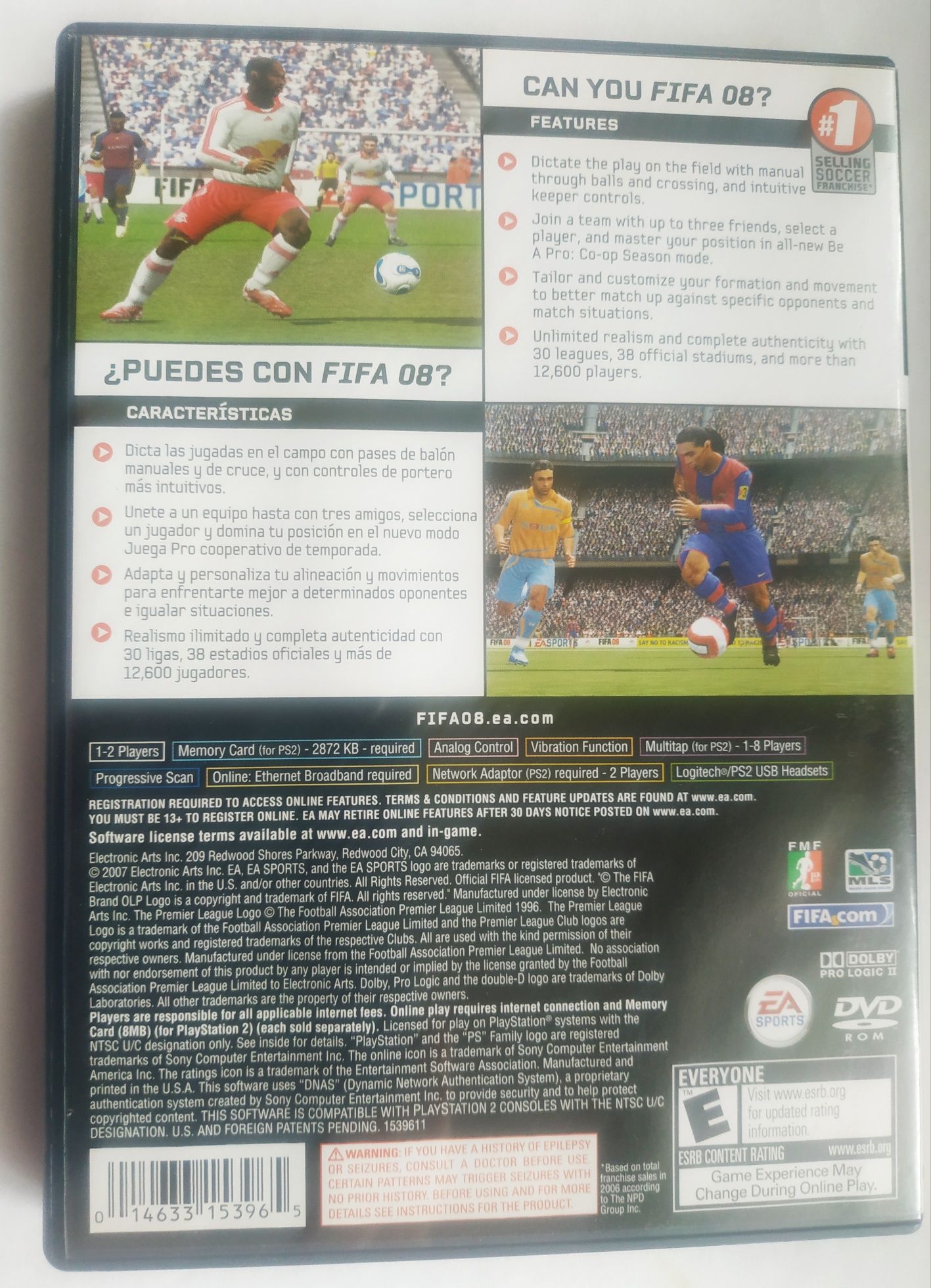 Gra FIFA 08 soccer PlayStation 2