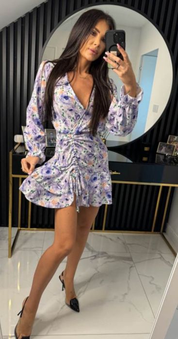 Sukienka kwiaty wiązanie Hollywood dream nowa bez metki