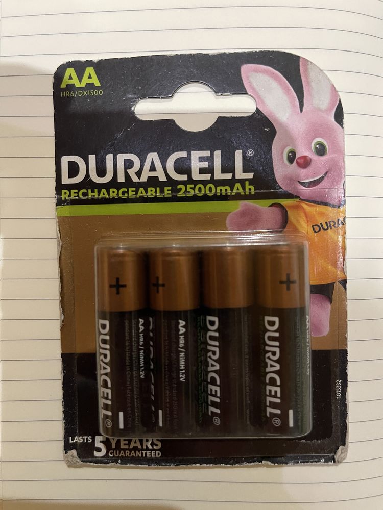 Акумулятор AA Duracell Rechargeable Dx1500. 2500mAh