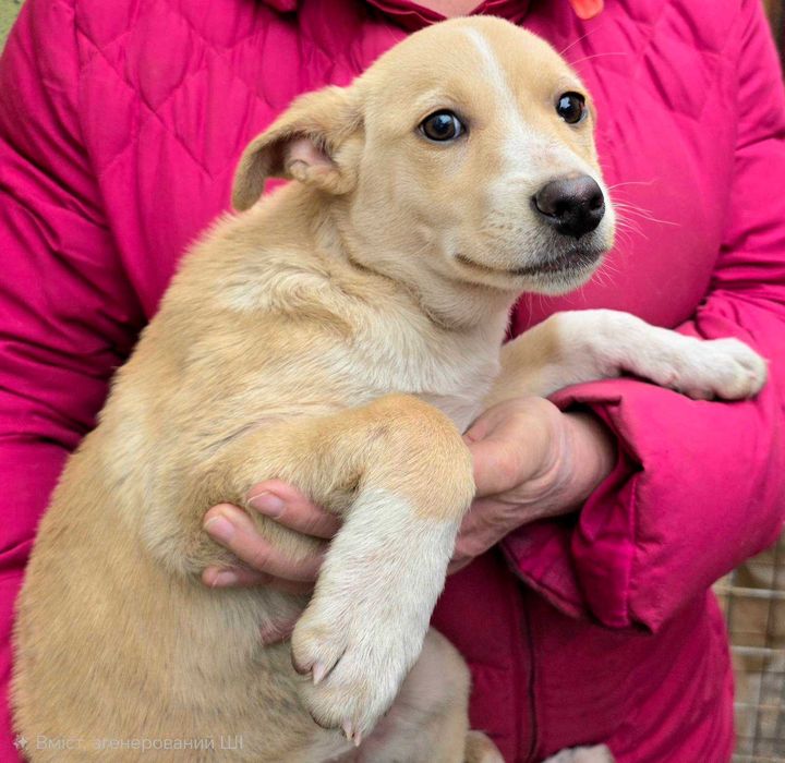 Двоє щенят шукають родини