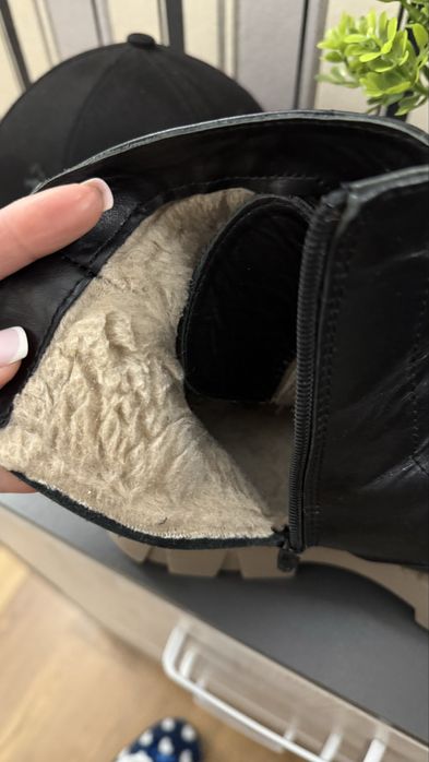 Шкіряні зимові чоботи