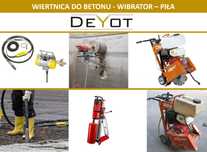 WYNAJEM Wiertnica do betonu Piła Listwa wibracyjna Buława wibrator