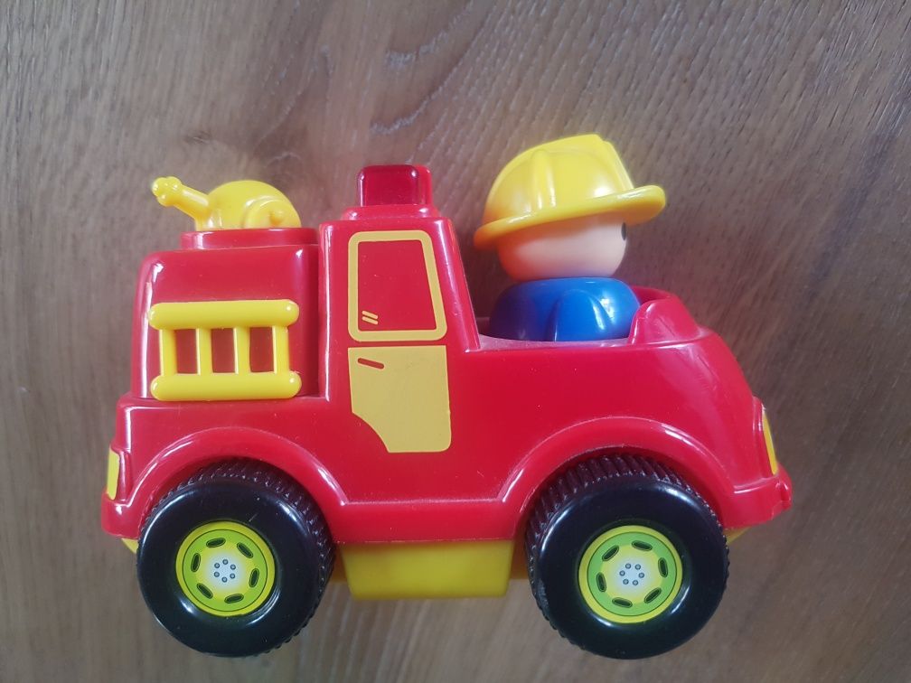 Wóz strażacki na baterie interaktywny auto bezpieczna zabawka