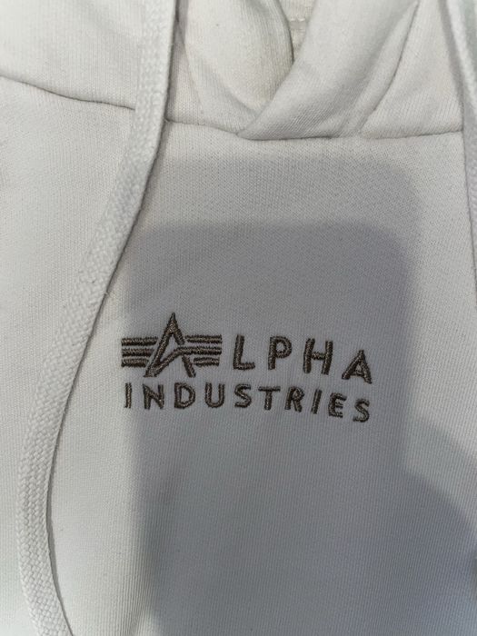 Кофта alpha industries EMB organics white