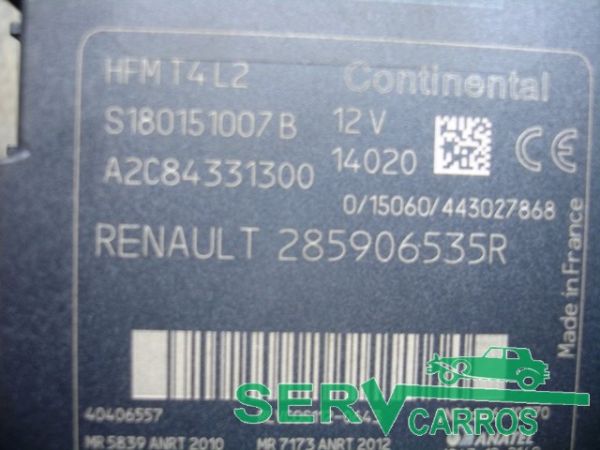 Centralina de ignição (imobilizador) RENAULT Clio IV (BH_)