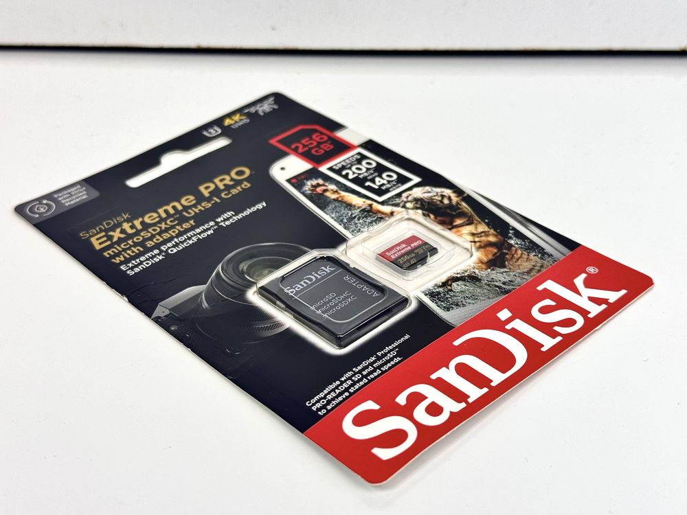 Карта пам'яті SanDisk Extreme Pro microSDXC 256GB UHS-T U3+ SD адаптер