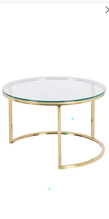 Stolik kawowy złoty