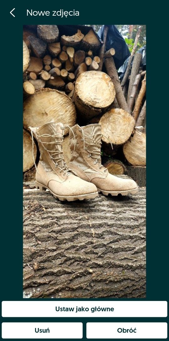 Buty pustynne US ARMY 10½W