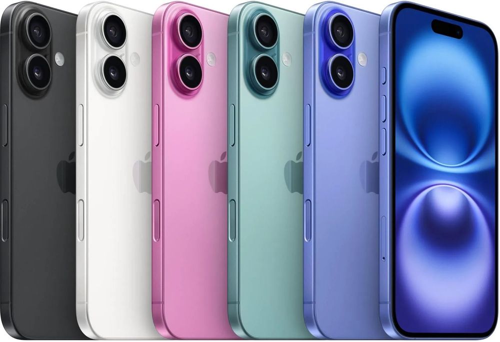 NOWY iPhone 16 • 128 GB • Ultramarine • Teal • White • Black • Pink •