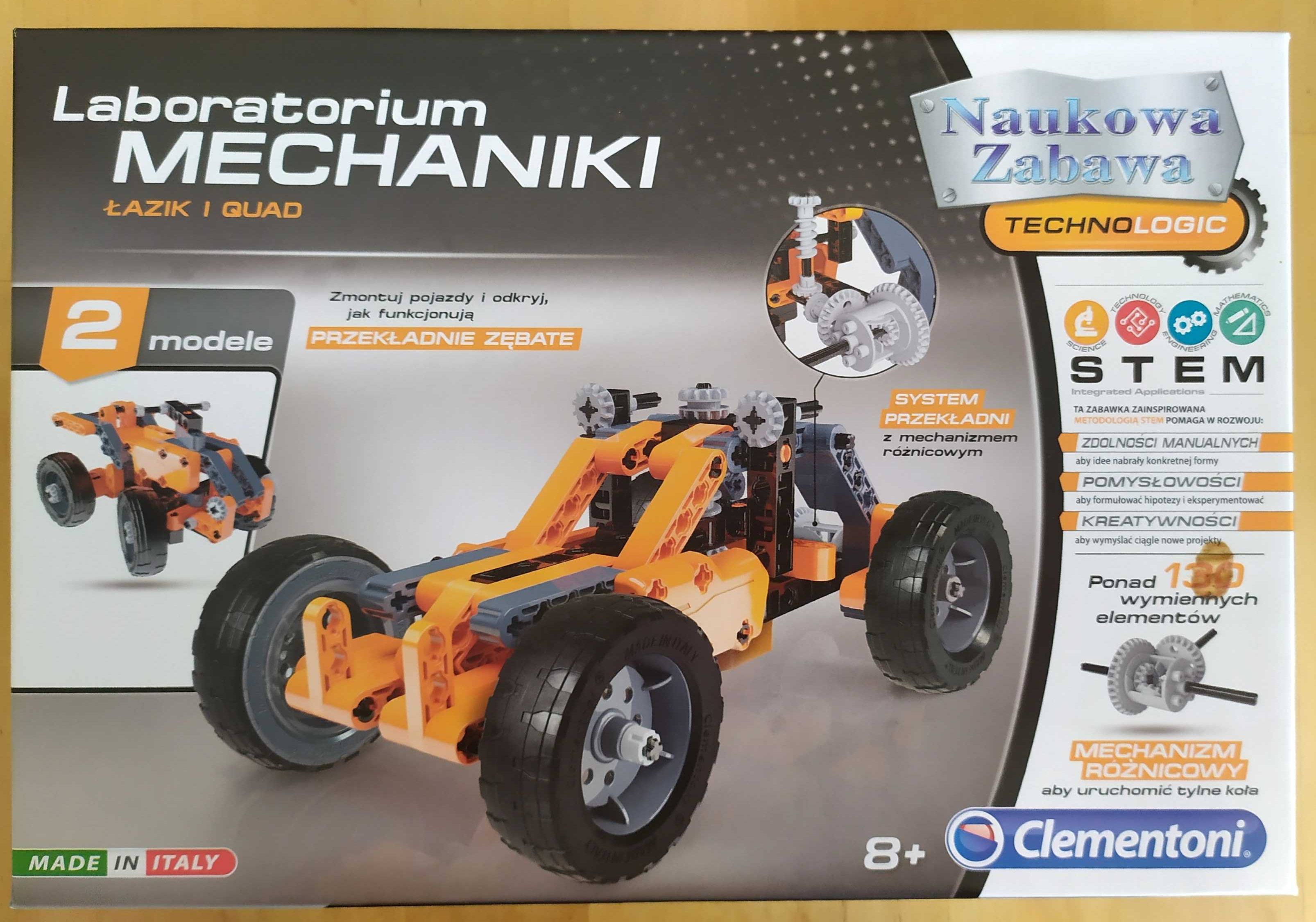 Laboratorium mechaniki łazik i quad Clementoni