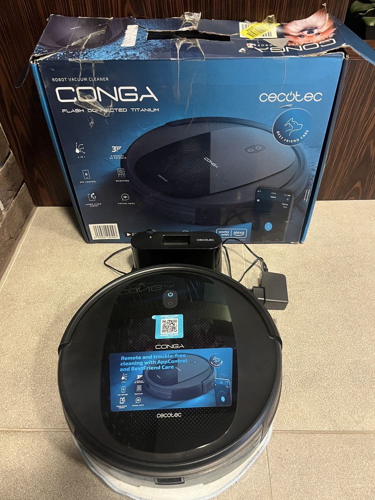 Robot sprzątający Cecotec Conga Flash Connected Titanium – 4w1