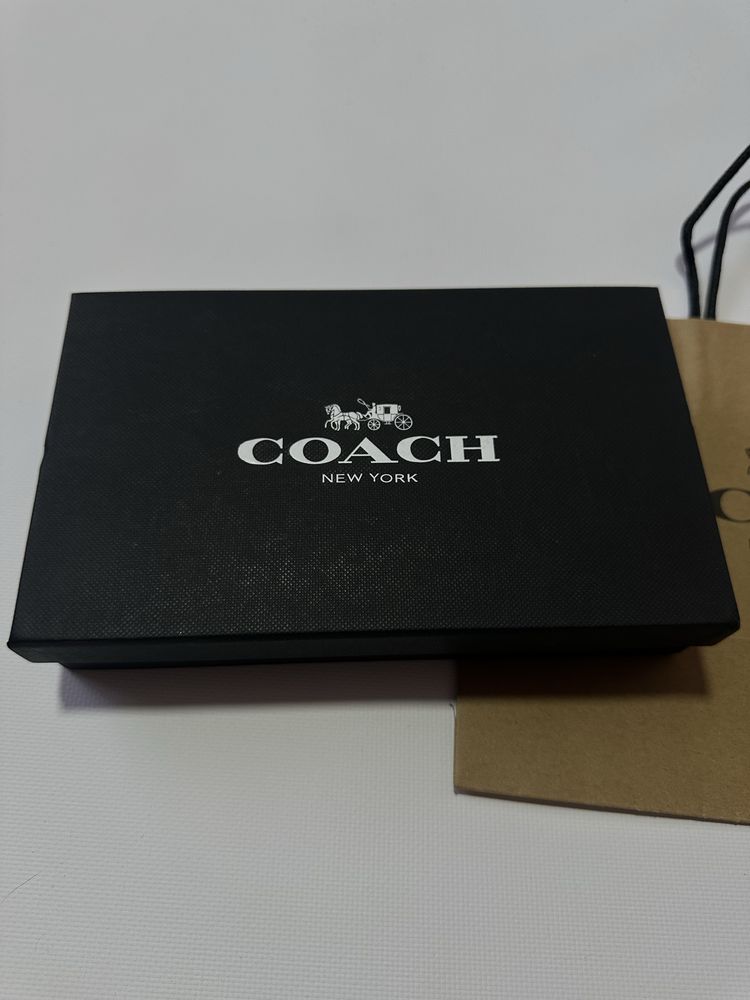 Чоловічий набір від Coach подарунковий набір ремінь та гаманець коач