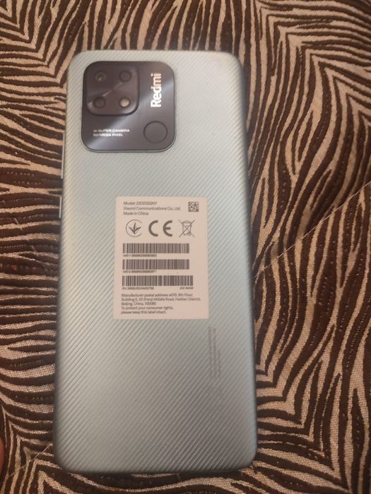 Смартфон Xiaomi Redmi 10C, 4/64, отличн.состоян, чехол, стекло,зарядка