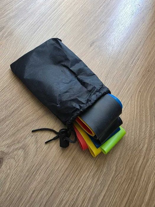 Набір фітнес-резінок по нагрузці (5 шт.) Резинкадля тренувань з чохлом