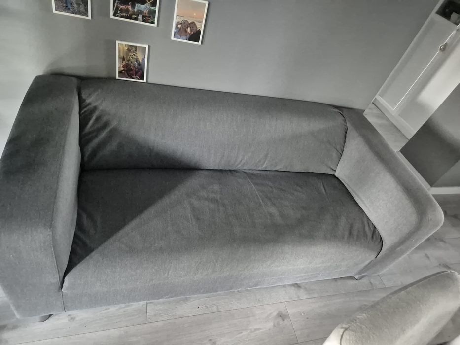 Sofa 2 osobowa KLIPPAN IKEA + pokrycie stan b.dobry