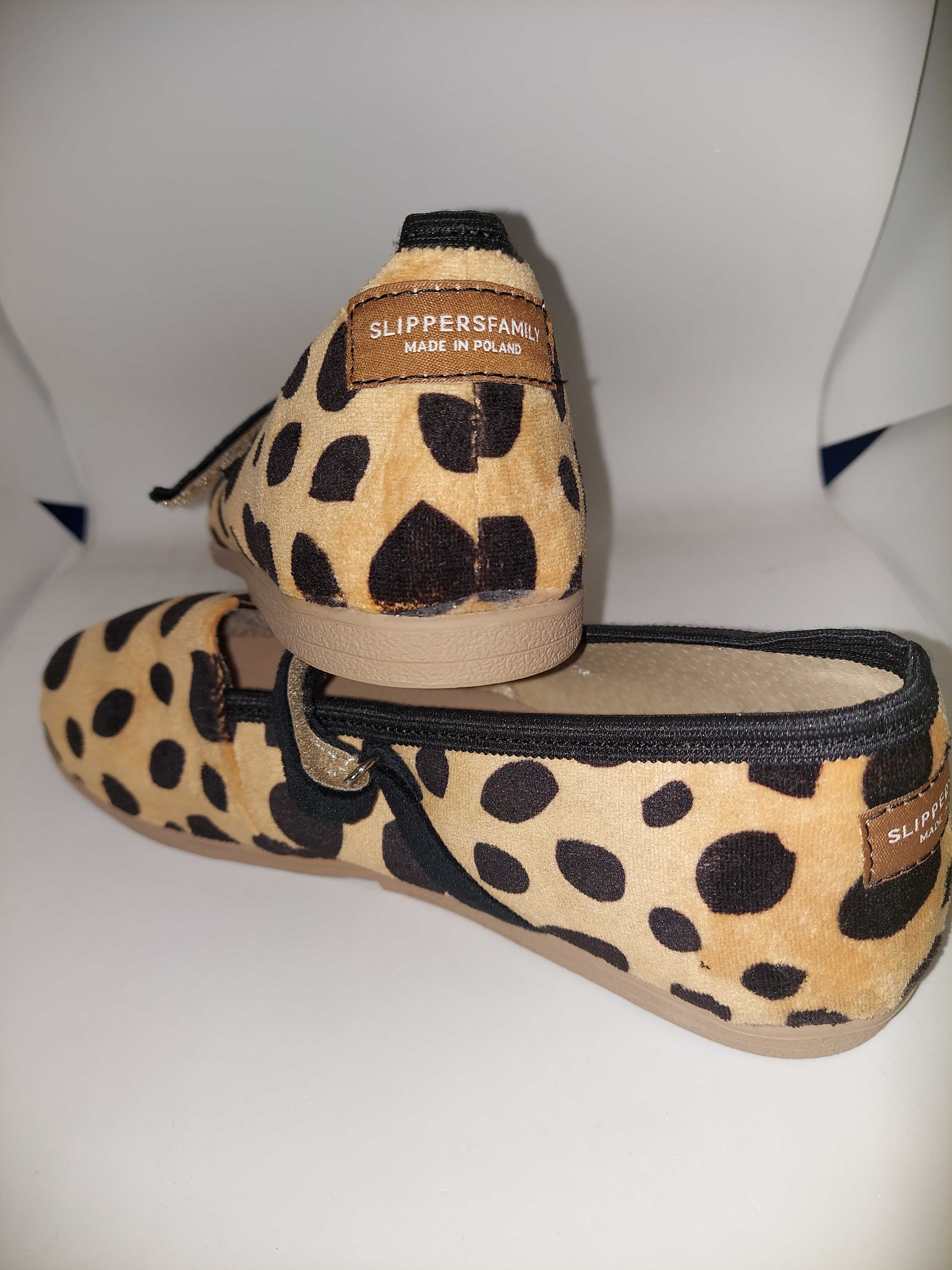 Baleriny dla dzieci Slippers Family Gepard rozmiar 35 oraz 36