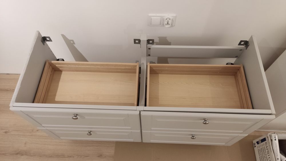 Mniej niż 50% ceny, szafka łazienkowa Ikea 120cm, 4 szuflady