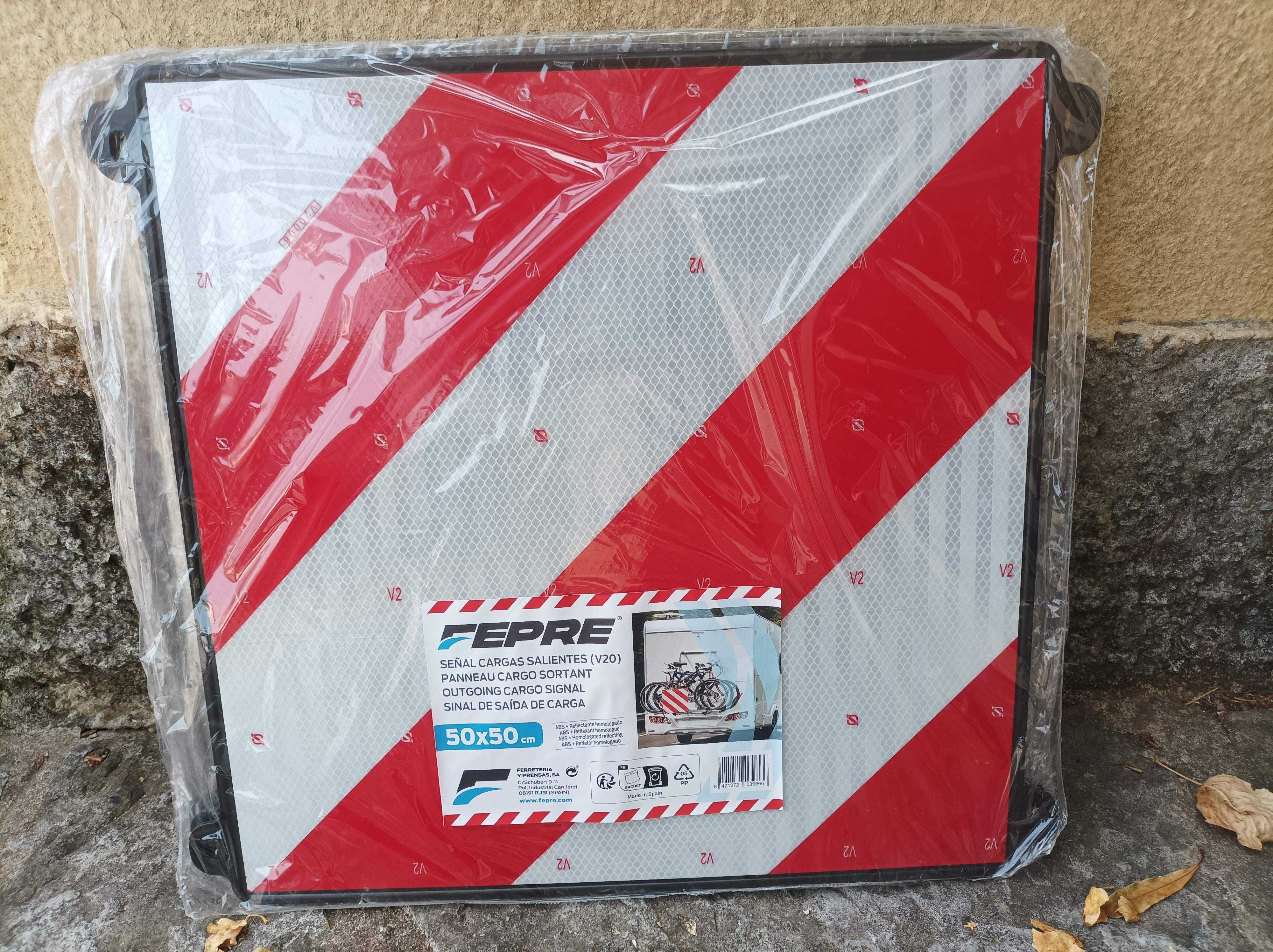 placa refletora  V-20. excesso de carga