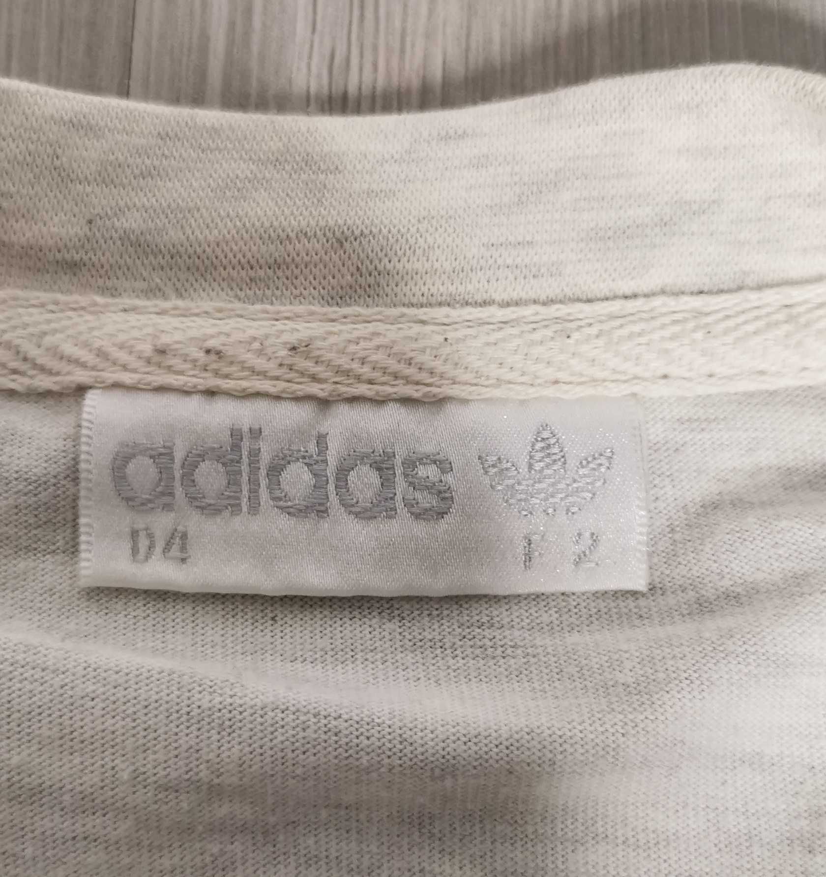 T-shirt Adidas vintage w paski lata 90s rozmiar M