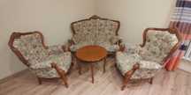 Sofa, 2 fotele i stolik, Ludwik