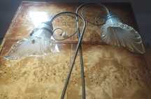 Lampa podłogowa stojąca metalowa wysoka