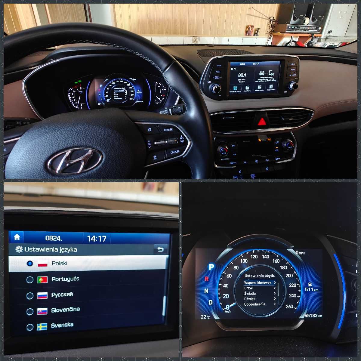 Polonizacja Polskie Menu Konwersja Hyundai USA Kona Tucson Santa Fe