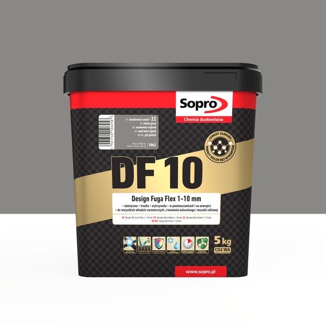 Fuga DF10 kamienny szary 22 5 kg Sopro nowa