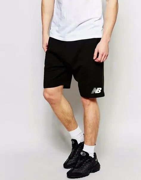 Мужские спортивные шорты New Balance NB черные серые нью беленс