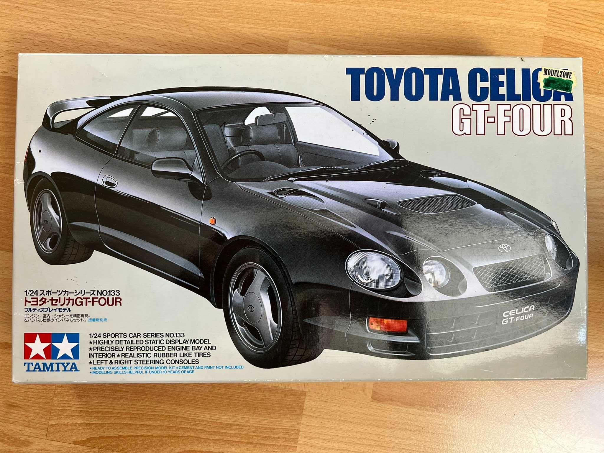 Toyota Celica GT-FOUR, model do sklejania Tamiya (1:24)