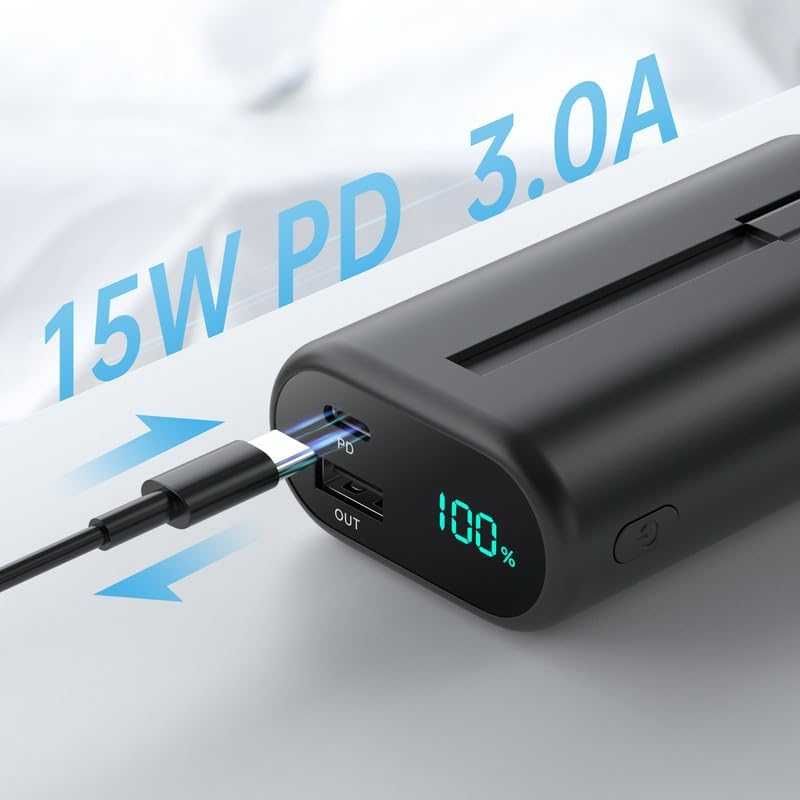 Powerbank HX90X1 10800 mAh CZARNY USB C Iphone