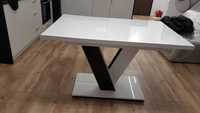 Stół nowy 120x80 biało czarny