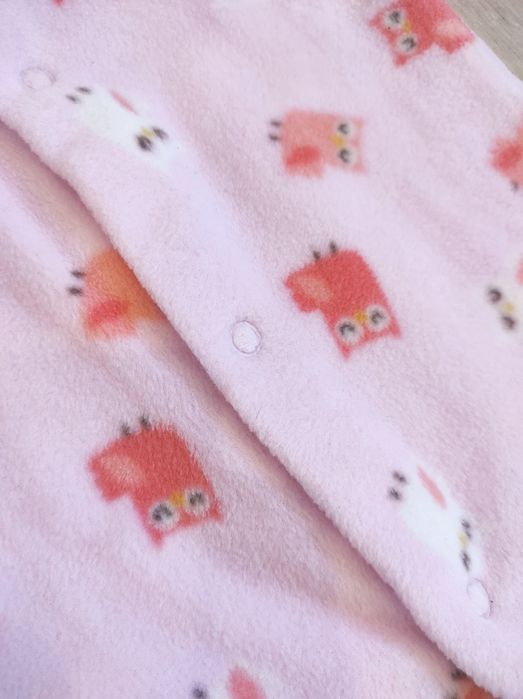 NOWY polarowy pajacyk niemowlęcy / F&F różowy