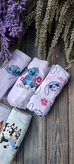 Marki figi dziewczęce Stitch Bluey w opak. 6 szt.
