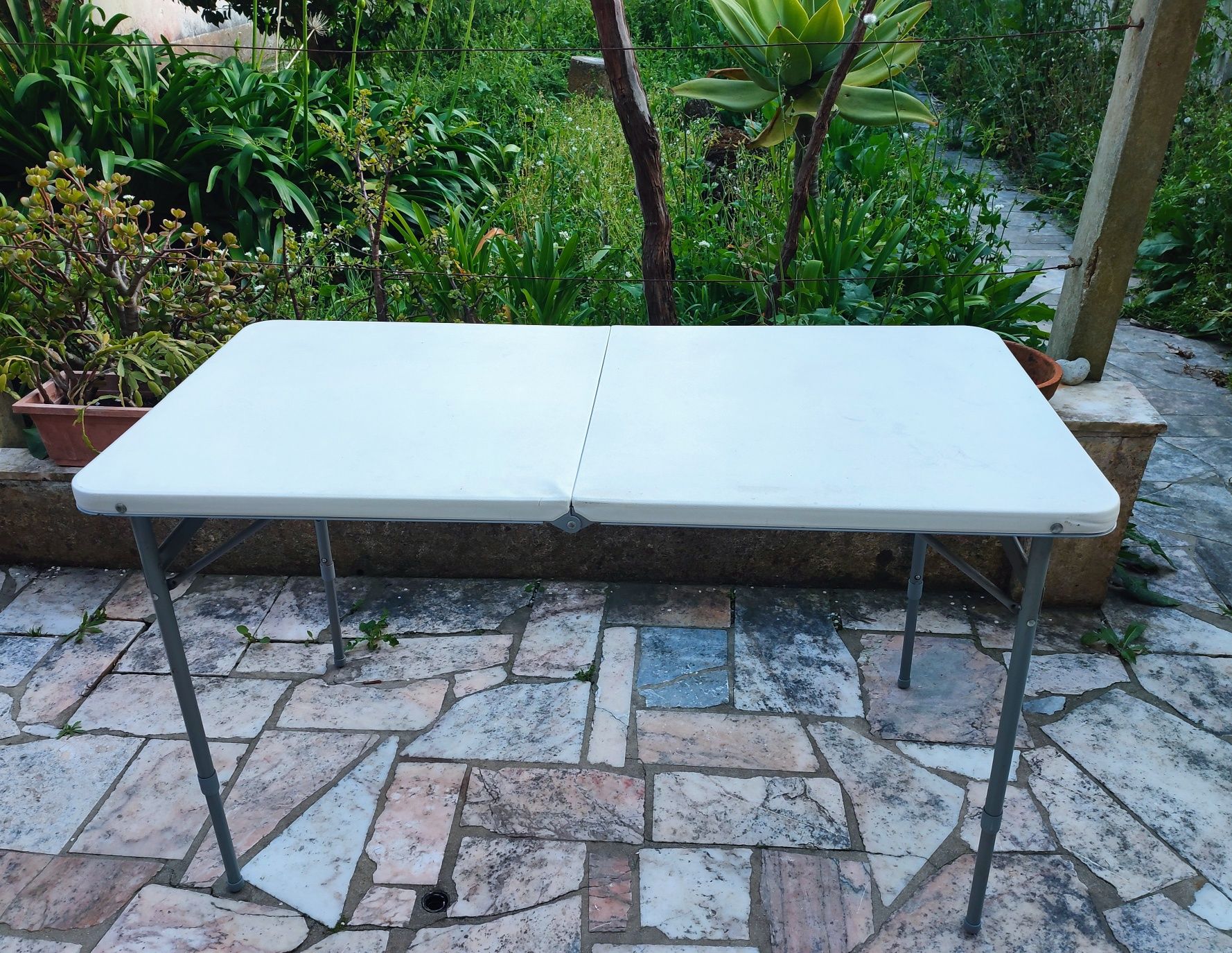 MESA de CAMPING DOBRÁVEL com altura regulável!