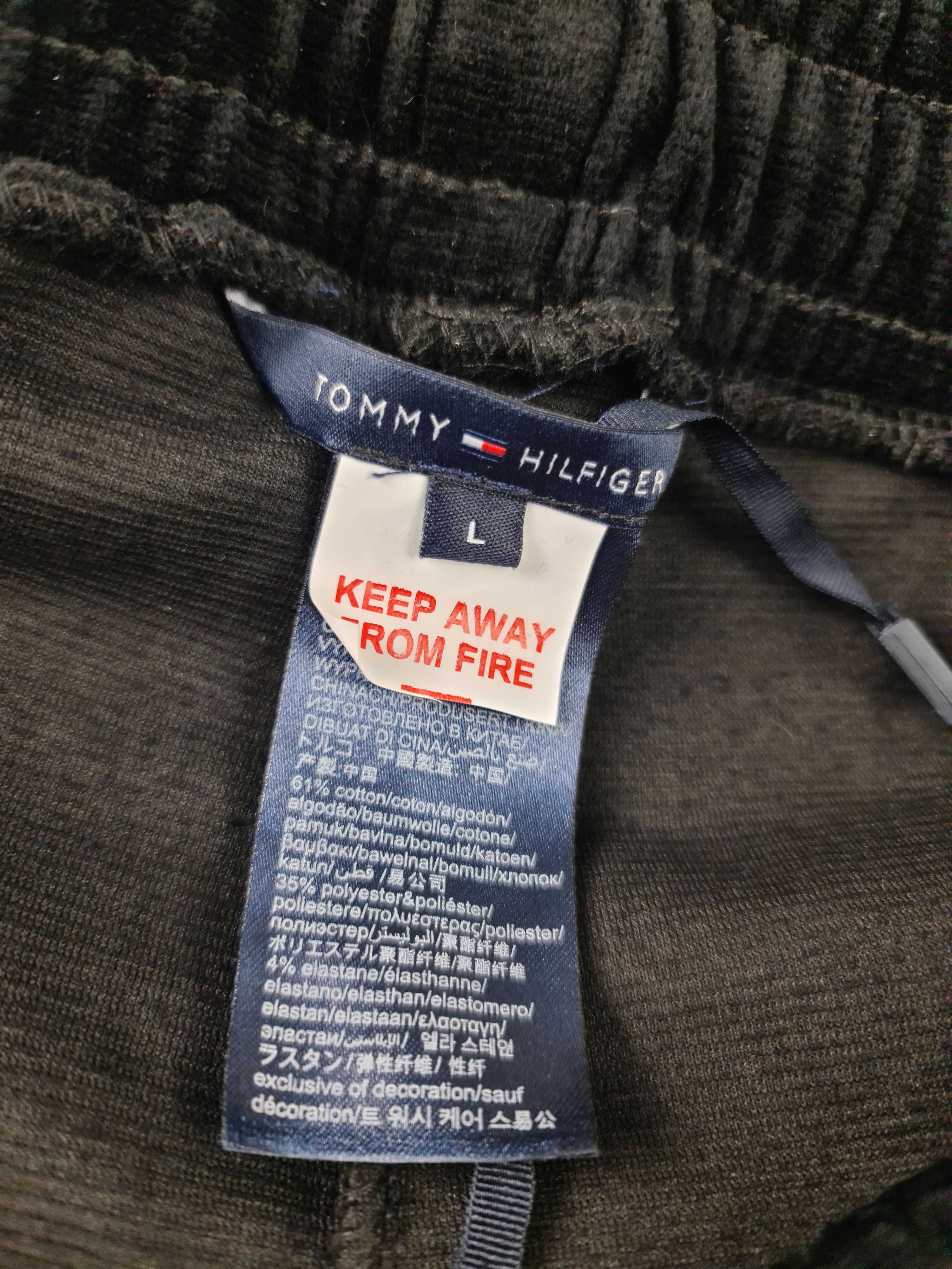 Komplet dresu Tommy Hilfiger Ultra Premium dres welur lampas OUTLET