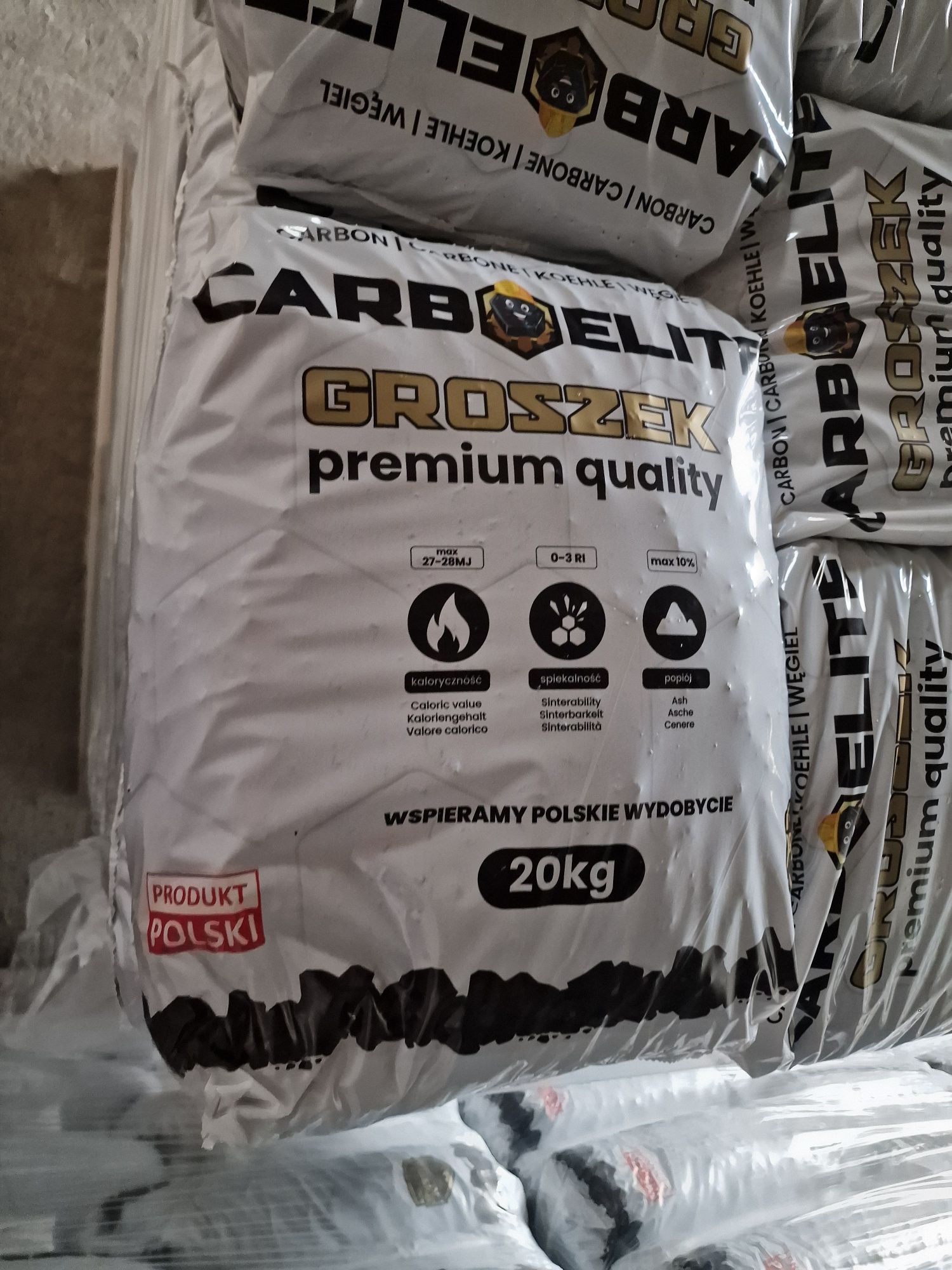 Ekogroszek Carboelite Premium 28KJ Promocja  Transport Gratis