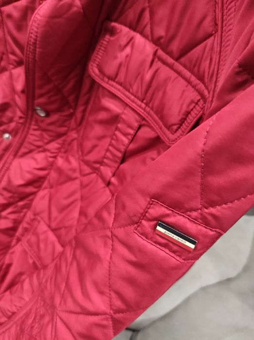 Męska wiosenno-jesienna czerwona kurtka marki Pierre Cardin,rozmiar 50