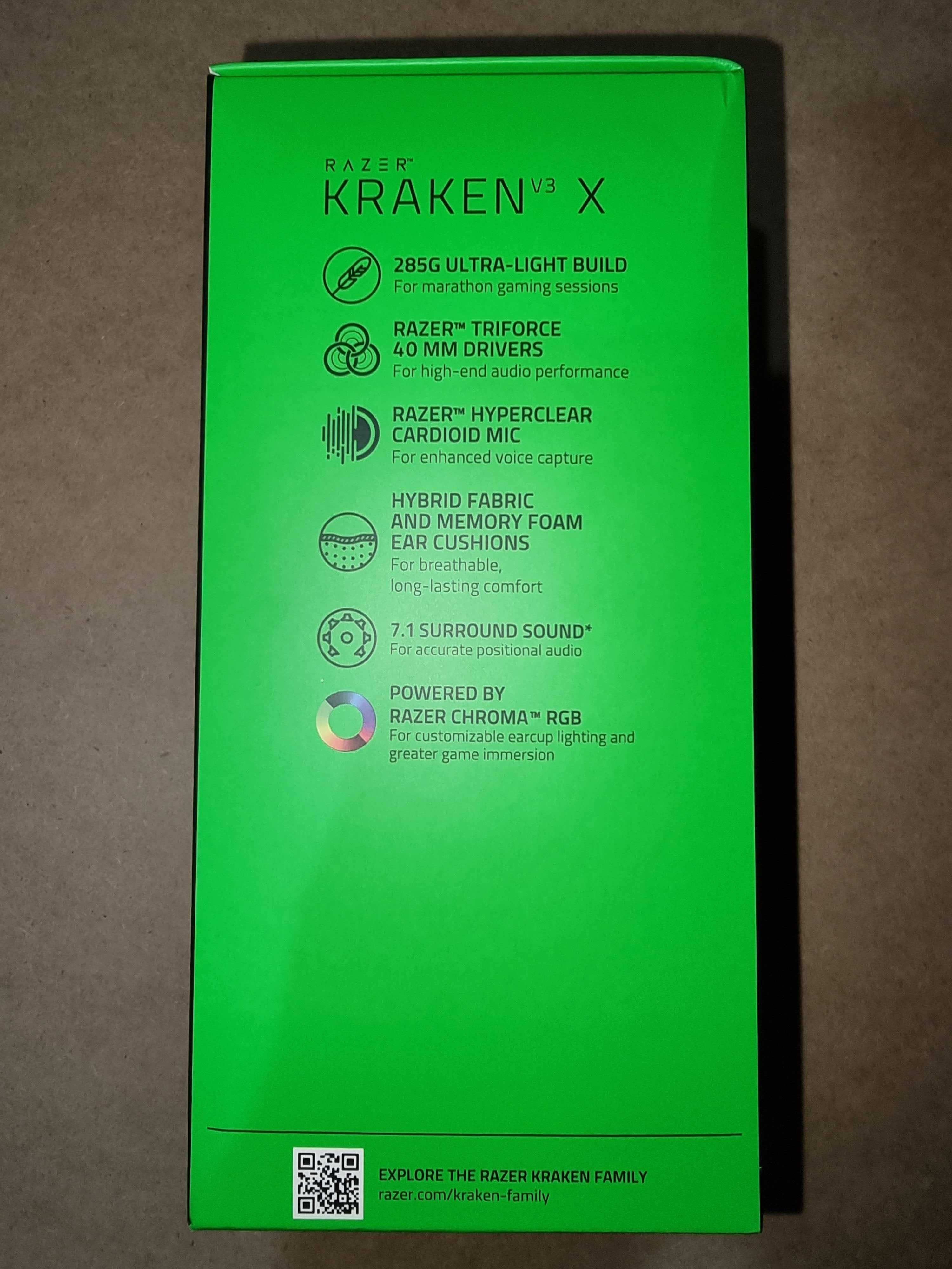 Słuchawki Razer Kraken v3 X USB, Prawie Nowe