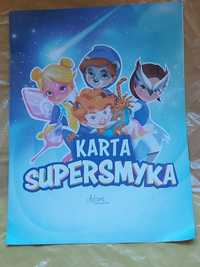 Plakat dziecięcy karta Supersmyka z imieniem Adam