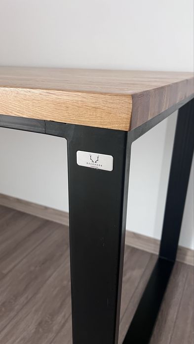 Dębowe biurko LOFT 190x80cmx85cm - dla wysokich - SUPER OKAZJA