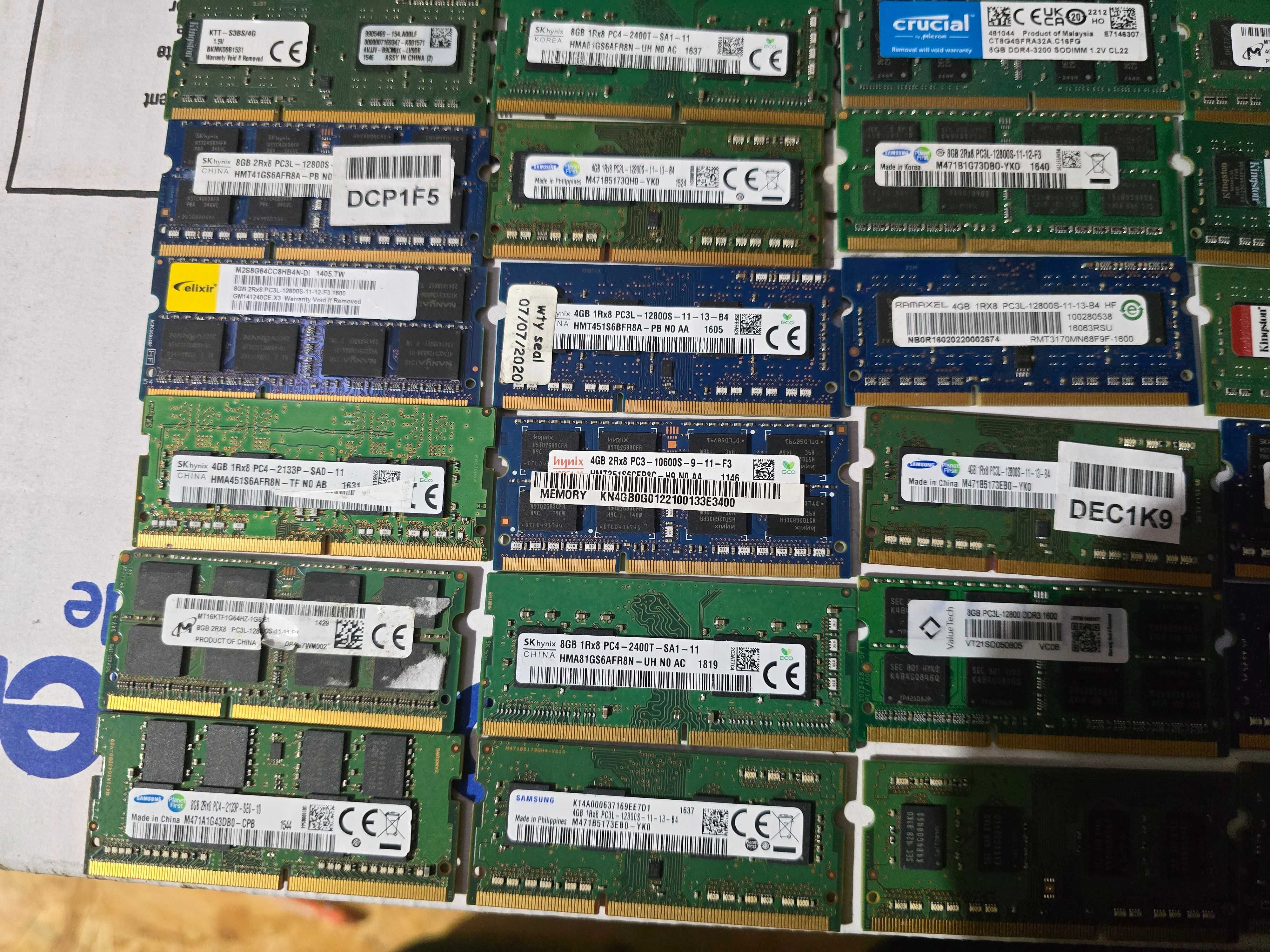 Pamięci ram 58szt. 4 8 16gb likwidacja serwisu okazja ddr 2 3 4